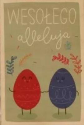 Opakowanie Kartka drewniana Wesołego Alleluja!