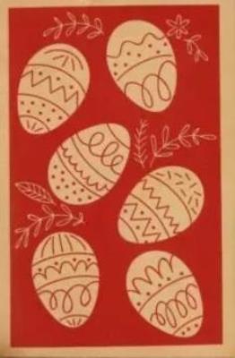 Opakowanie Kartka drewniana Wesołego Alleluja!