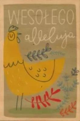 Opakowanie Kartka drewniana Wesołego Alleluja!