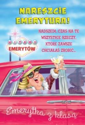 Opakowanie Kartka Emerytura duża TDF15