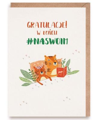 Opakowanie Kartka na parapetówkę W końcu na swoim, eko