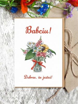 Opakowanie Kartka okolicznościowa BABCIU! DOBRZE, ŻE JESTEŚ!