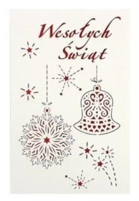 Opakowanie Kartka okolicznościowa Boże Narodzenie