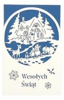 Opakowanie Kartka okolicznościowa Boże Narodzenie