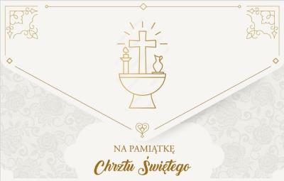 Opakowanie Kartka okolicznościowa Chrzest TS+