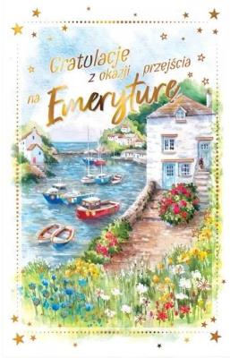 Opakowanie Kartka okolicznościowa Emerytura