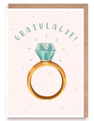 Opakowanie Kartka okolicznościowa Gratulacje zaręczyny