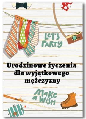Opakowanie Kartka okolicznościowa Let's party