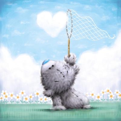 Kartka okolicznościowa Miś łapiacy serce z chmurki. Wydawca: Carte Blanche Greetings Ltd.. SmakLiter.pl Opakowanie Kartka okolicznościowa Miś łapiacy serce z chmurki