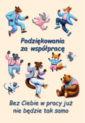 Opakowanie Kartka okolicznościowa Podziękowania za współpracę