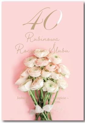 Opakowanie Kartka okolicznościowa Rocznica ślubu 40