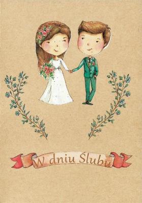 Opakowanie Kartka okolicznościowa Ślub kraft