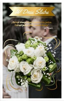 Opakowanie Kartka okolicznościowa Ślub SM07