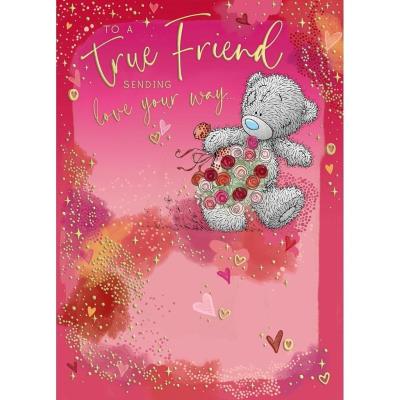 Kartka okolicznościowa To a true friend. Wydawca: Carte Blanche Greetings Ltd.. SmakLiter.pl Opakowanie Kartka okolicznościowa To a true friend