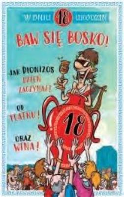 Opakowanie Kartka okolicznościowa Urodziny 18