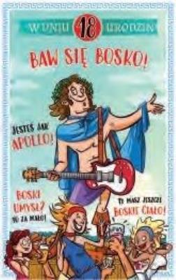 Opakowanie Kartka okolicznościowa Urodziny 18