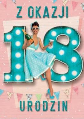 Opakowanie Kartka okolicznościowa Urodziny 18