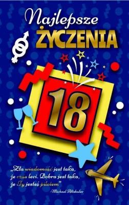 Opakowanie Kartka okolicznościowa Urodziny 18