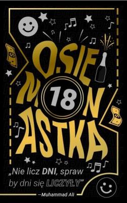 Opakowanie Kartka okolicznościowa Urodziny 18