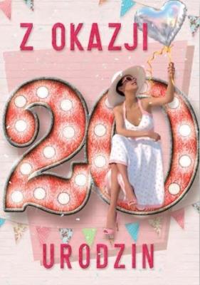 Opakowanie Kartka okolicznościowa Urodziny 20