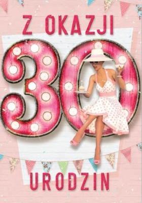 Opakowanie Kartka okolicznościowa Urodziny 30