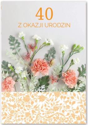 Opakowanie Kartka okolicznościowa Urodziny 40