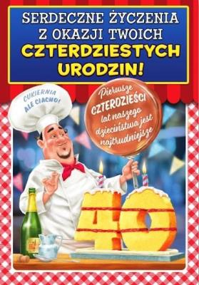 Opakowanie Kartka okolicznościowa Urodziny 40 MF18