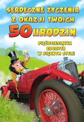 Opakowanie Kartka okolicznościowa Urodziny 50 MF34