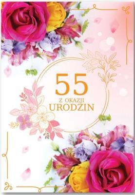 Opakowanie Kartka okolicznościowa Urodziny 55