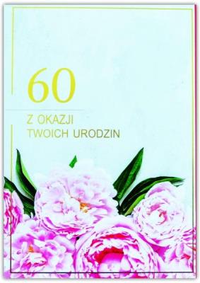 Opakowanie Kartka okolicznościowa Urodziny 60
