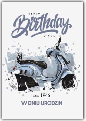 Opakowanie Kartka okolicznościowa Urodziny