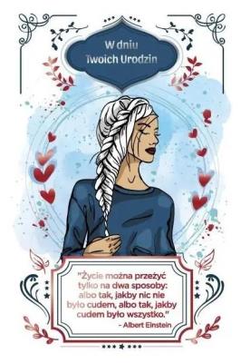 Opakowanie Kartka okolicznościowa Urodziny damskie