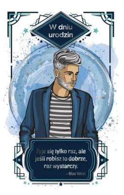 Opakowanie Kartka okolicznościowa Urodziny męskie