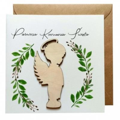 Opakowanie Kartka Pierwsza Komunia Święta