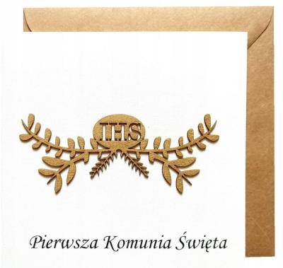 Opakowanie Kartka Pierwsza Komunia Święta