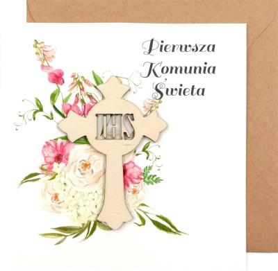 Opakowanie Kartka Pierwsza Komunia Święta