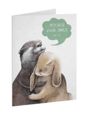 Opakowanie Kartka przyjaźń Przyjaciel kocha zawsze