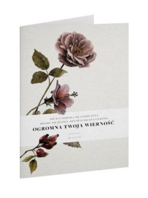 Kartka składana - Nie wyczerpała się - róża. Wydawca: Szaron. SmakLiter.pl Opakowanie Kartka składana - Nie wyczerpała się - róża