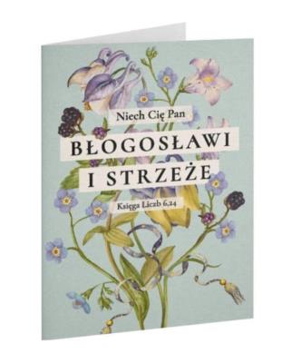 Opakowanie Kartka składana - Niech cię Pan - kwiaty