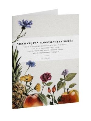 Opakowanie Kartka składana - Niech cię Pan - owoce