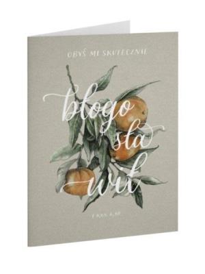 Kartka składana - Obyś mi - Mandarynka. Wydawca: Szaron. SmakLiter.pl Opakowanie Kartka składana - Obyś mi - Mandarynka