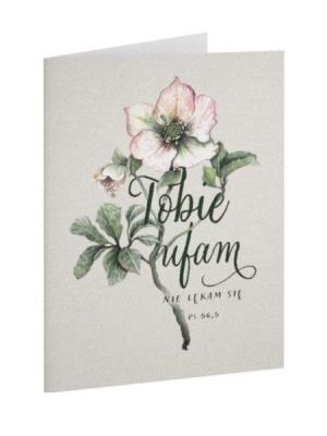 Opakowanie Kartka składana - Tobie ufam - Kwiat