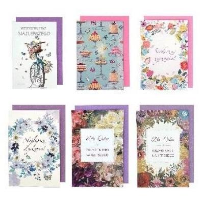 Opakowanie Kartka uniwersalna składana 11,5x17cm mix