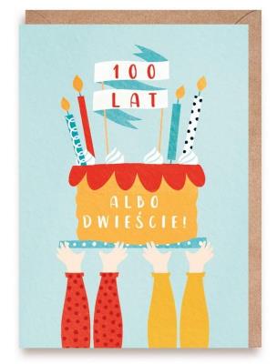 Opakowanie Kartka urodzinowa 100 lat, albo dwieście, eko