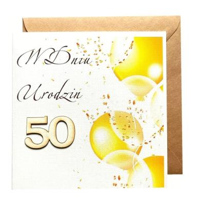Opakowanie Kartka urodzinowa