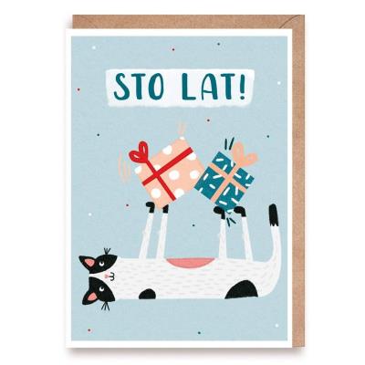 Opakowanie Kartka urodzinowa Kot