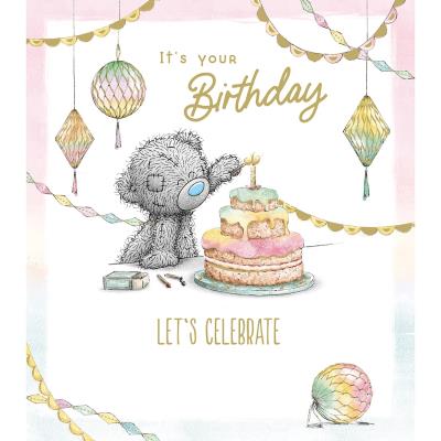 Kartka urodzinowa Let's celebrate. Wydawca: Carte Blanche Greetings Ltd.. SmakLiter.pl Opakowanie Kartka urodzinowa Let's celebrate