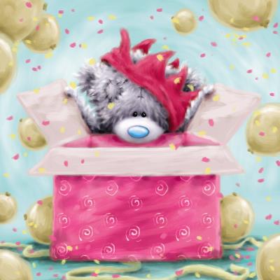Kartka urodzinowa Miś w prezencie. Wydawca: Carte Blanche Greetings Ltd.. SmakLiter.pl Opakowanie Kartka urodzinowa Miś w prezencie