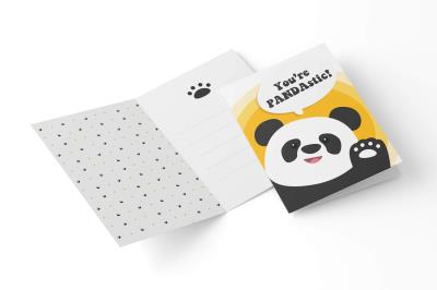 Opakowanie Kartka urodzinowa You're PANDAstic + koperta