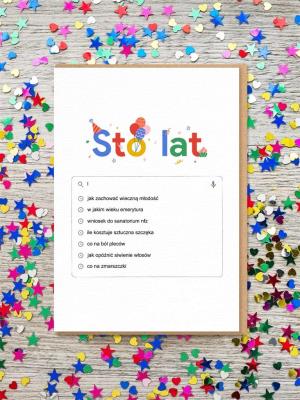 Opakowanie Kartka Urodziny - sto lat